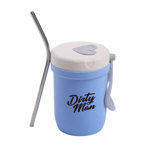 Wheat Straw Travel Cup With Straw Wheat Straw Travel Cup With Straw