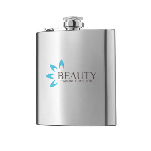 6 oz. Custom Stainless Steel Hip Flask 6 oz. Custom Stainless Steel Hip Flask