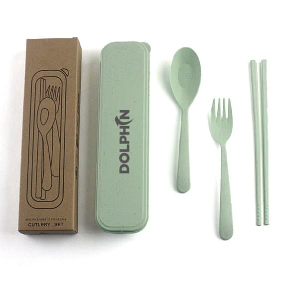3 Pcs Portable Wheat Straw Utensil Set 3 Pcs Portable Wheat Straw Utensil Set