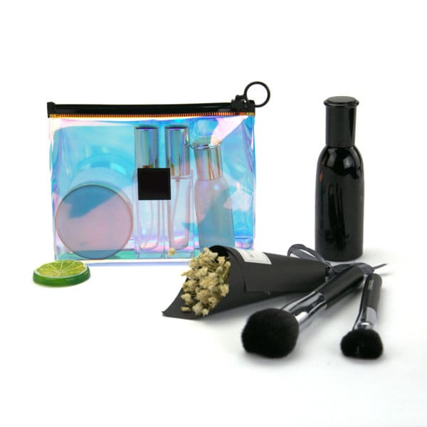 Custom Ziplock Holographic Cosmetic Bag Custom Ziplock Holographic Cosmetic Bag