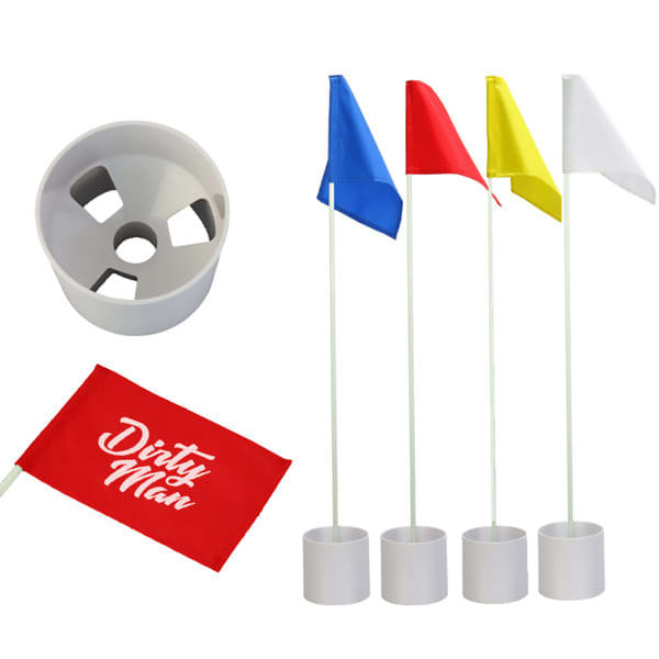 Custom Golf Flag Stick Set With Hole Cup Custom Golf Flag Stick Set With Hole Cup