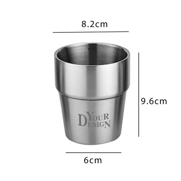10 oz. Stackable Stainless Steel Cup 10 oz. Stackable Stainless Steel Cup
