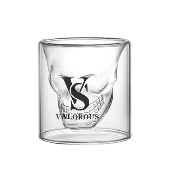 2.5 oz. Creative Double Wall Glass Skull Cup 2.5 oz. Creative Double Wall Glass Skull Cup