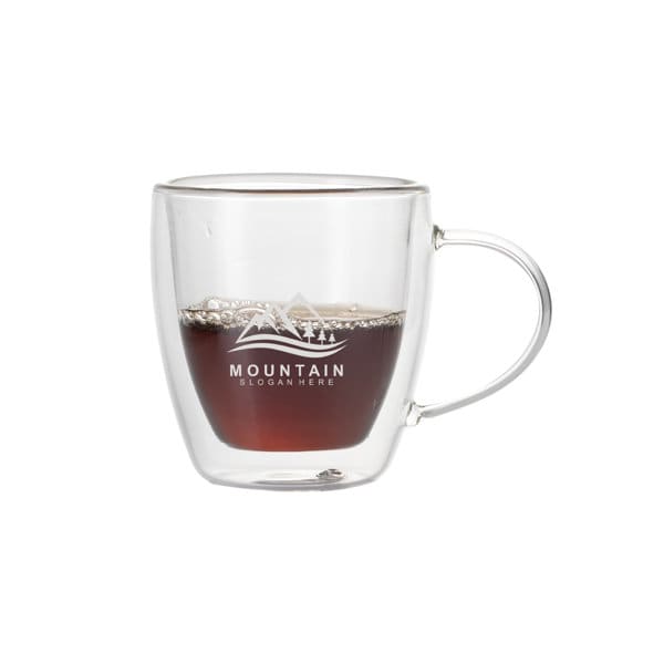5 oz. Double-Layer Glass Coffee Cup With Handle 5 oz. Double-Layer Glass Coffee Cup With Handle