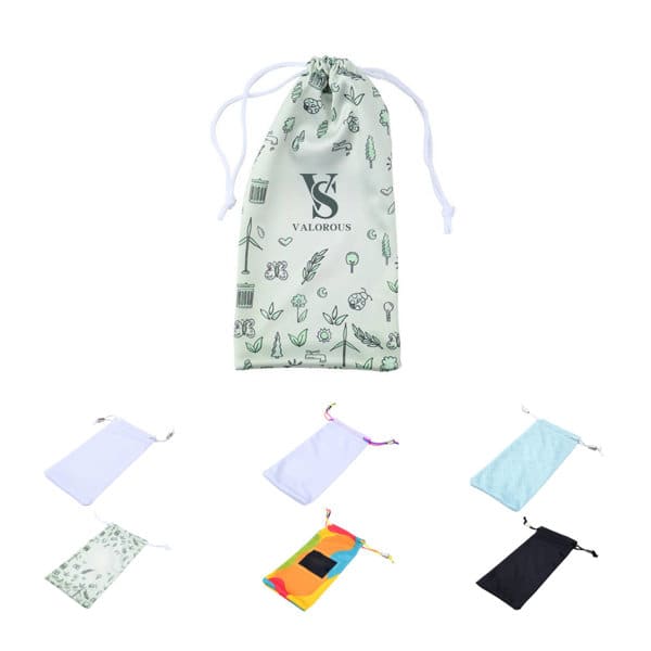 RPET Cloth Glassess Pouch WIth Drawstring RPET Cloth Glassess Pouch WIth Drawstring