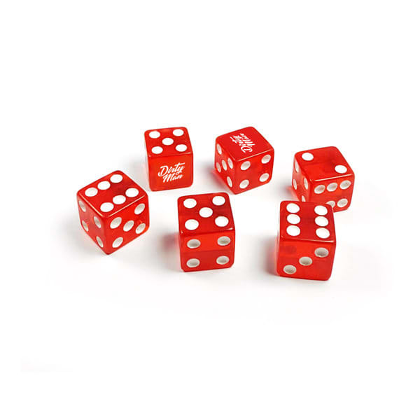 Resin Clear Six-Sided Dice Resin Clear Six-Sided Dice