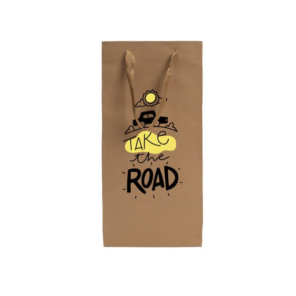 Single Bottle Kraft Paper Wine Bottle Bag Single Bottle Kraft Paper Wine Bottle Bag