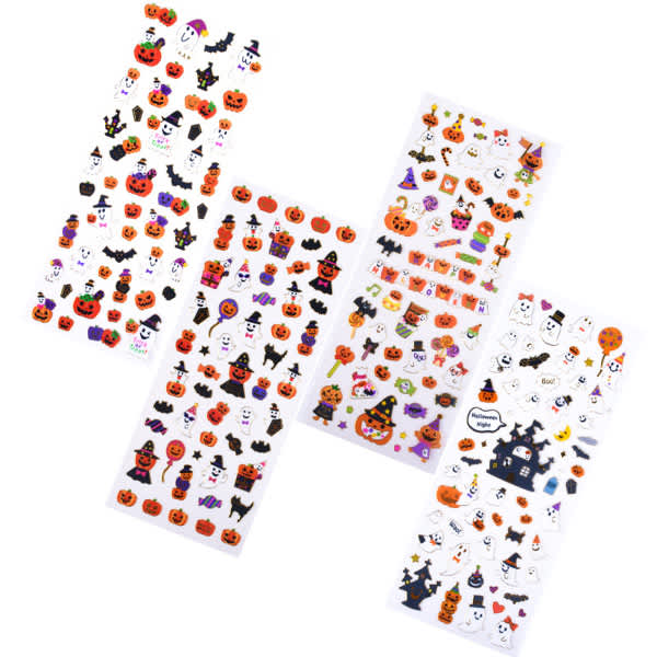 Halloween PVC Clear Cartoon Sticker Halloween PVC Clear Cartoon Sticker