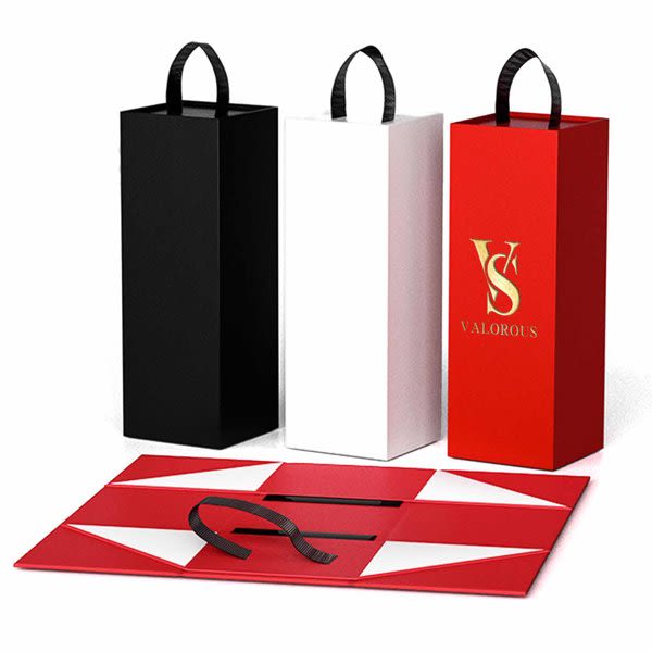 Magnetic Collapsible Single Wine Box Magnetic Collapsible Single Wine Box
