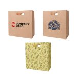 Die Cut Brown Kraft Paper Bag (280 x 280 x 150mm)