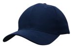 A navy blue cotton twill cap with a curved brim and an unembellished design. It has a logo on the front.
