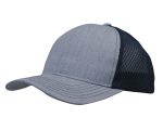 A light grey cap with a honeycomb mesh back, featuring a curved brim and a subtle design. It has a logo on the side.