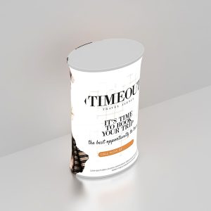 Backlit LED Spring Up Display - Oval