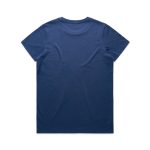 A navy blue T-shirt with a plain back and no visible branding or logos.