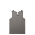 A faded organic rib tank in olive green, featuring a classic sleeveless design and has a logo.