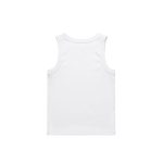 A white rib tank top displayed against a plain background, featuring a simple design and no visible branding.