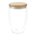 Easton Glass Cup w/ Bamboo Lid 355ml