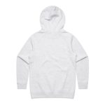 A grey hoodie with a hood and a plain backside, featuring long sleeves and a casual design.