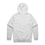 A grey hoodie with a hood and long sleeves, featuring a plain design on the back.