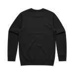 A black hoodie featuring a plain back design and cuffs, with a simple, classic silhouette.