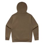A brown hoodie with a hood, showcasing a simple design and no visible logos or branding.