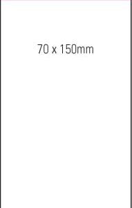 Stuk Note Pad 70x150 White 1col 25 Leaf
