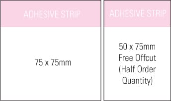 A sticky note pad measuring 75x75 mm in size, featuring an adhesive strip, in a plain design. Stuk Note Pad 75x 75 White 1col 50 Leaf - Image 1