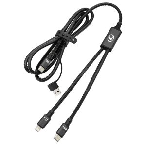 120cm 4 in 1 Fast Charging Data Transfer Cable