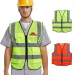 Unisex Adults Hi-Vis Vest With Reflective Tapes and Functional Pockets