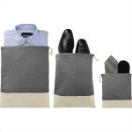 Split Recycled 3pc Travel Pouch Set