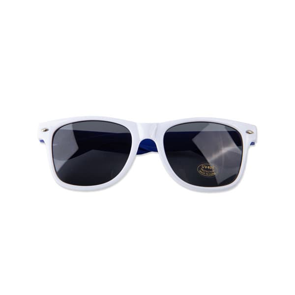 Promotional White Frame Neon Classic Sunglasses Promotional White Frame Neon Classic Sunglasses