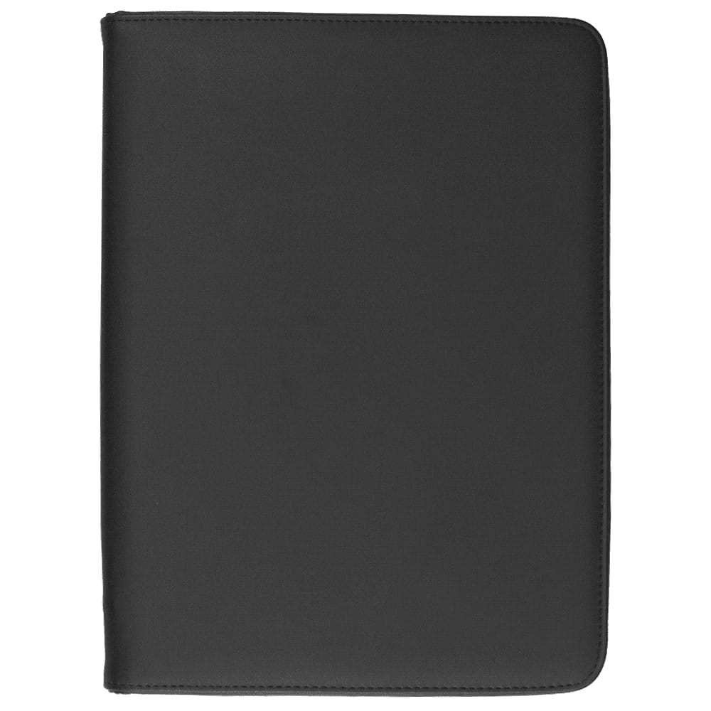 A black imitation leather compendium with a sleek, smooth finish and a subtle logo. Maxx A4 Compendium In Imitation Leather - Image 1