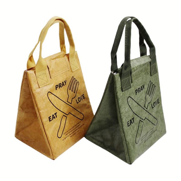 Recycled Dupont Paper Insulated Lunch Tote Bag Recycled Dupont Paper Insulated Lunch Tote Bag