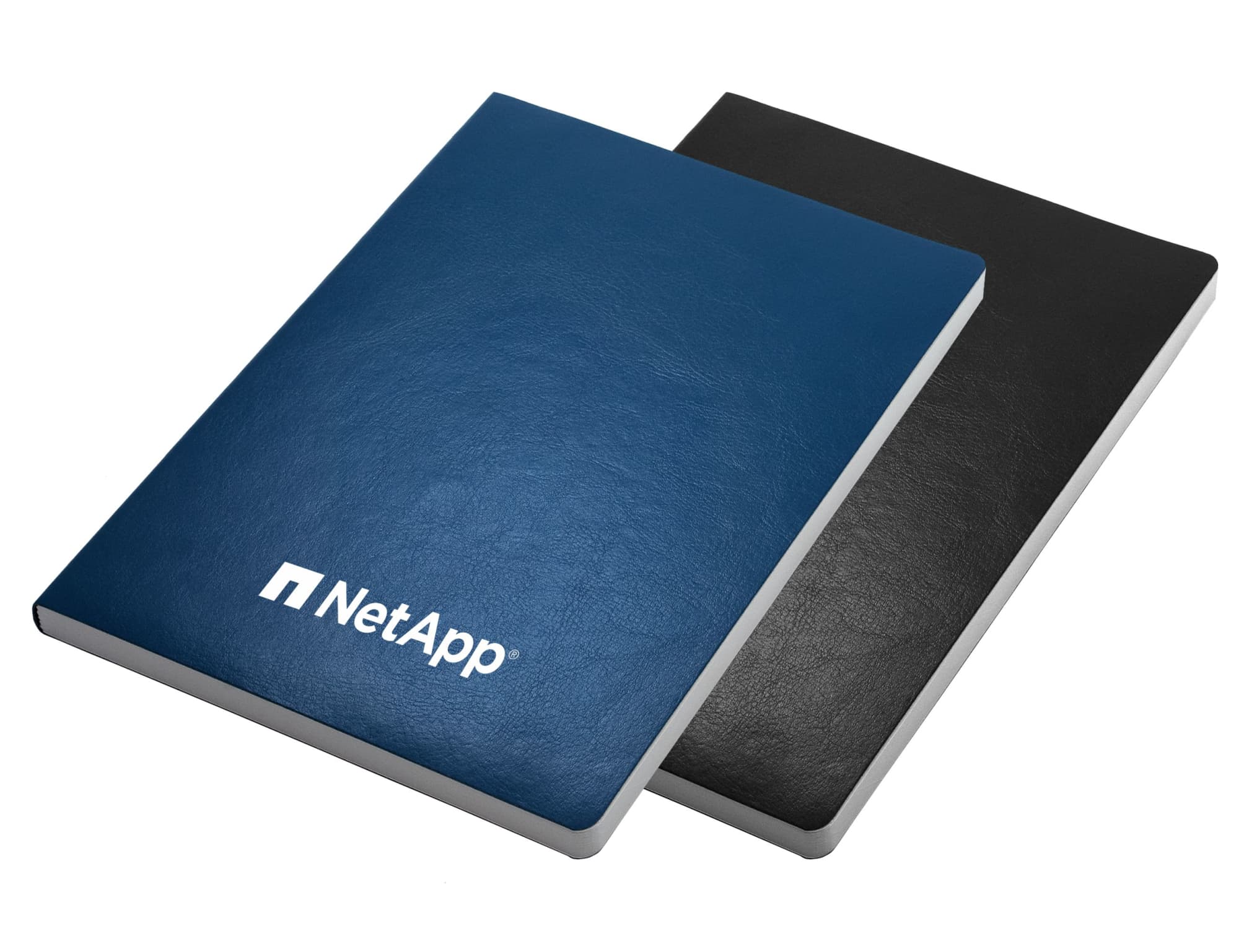 A Zenith A5 notebook set featuring a navy blue and black cover, with branding on the front of the blue notebook. Zenith A5 Notebook - Image 1