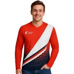 Unisex Adults 100% Polyester Micro Mesh V-Neck Long Sleeves Football Jersey