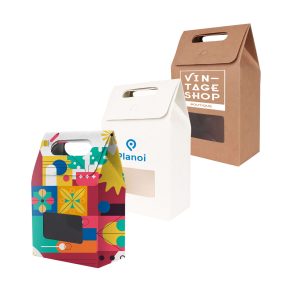 Die cut Handle Bag with Window(160x270x90mm)