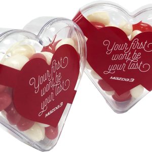 Acrylic Heart with Mini Jelly Beans 50g