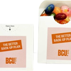 Flip Lid Cardboard Box with JELLY BELLY Jelly Beans 50g