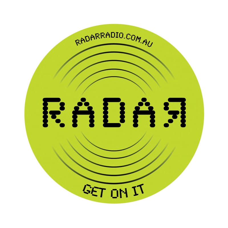 Bright green PVC coaster with a circular design featuring a logo and sound wave pattern. PVC Coasters 3mm Rubber Sponge - Image 1