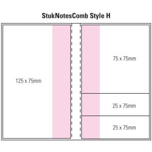 Combination H Laminated 4 Colour Cover 1 Col Pad