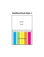 A collection of neon film markers in blue, pink, yellow, and green, showcased in a laminated cover.
