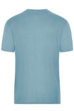 A light blue men's workwear T-shirt with short sleeves and a simple design. It features a logo on the back.