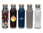 Valley 650ml Vacuum Bamboo Lid Bottle
