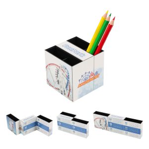 Three-panel Foldable Pen Holder