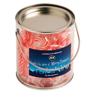 Big PVC Bucket with Candy Canes x40
