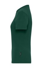 A green Ladies BIO Stretch-T work t-shirt featuring a fitted design and a small logo on the side.