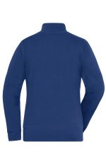 A navy blue Ladies Doubleface Jacket featuring a high collar and a simple, clean back design.