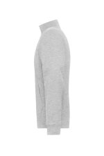 A grey men's Doubleface jacket featured in a side view, with a simple design and a logo on the fabric.