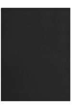 A large black fleece blanket with a smooth texture, featuring a logo. Suitable for leisure and outdoor use.