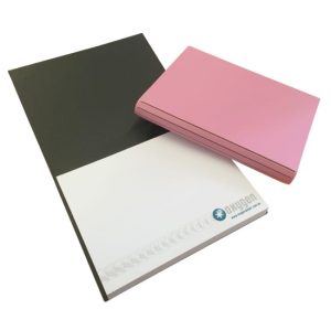 Recycled Leather Combination Unprinted Cover 100x75mm 1 Col Pad